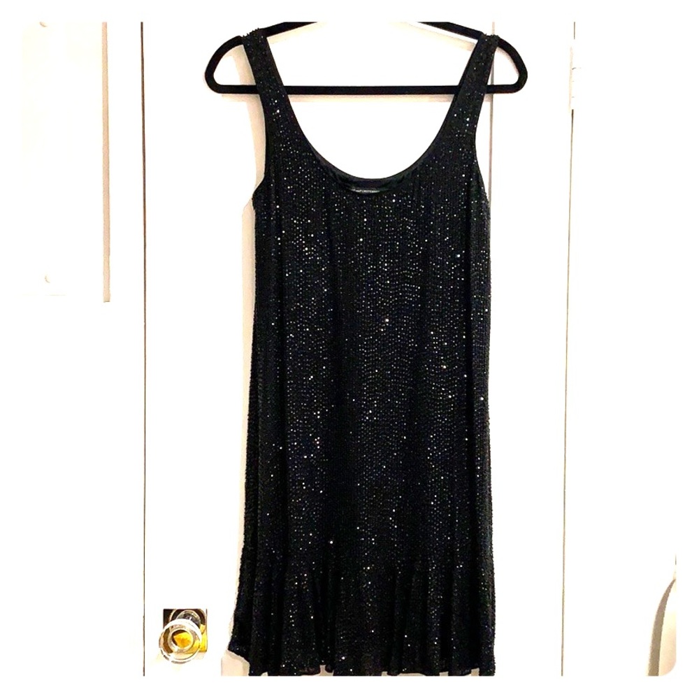 Black sequin dress